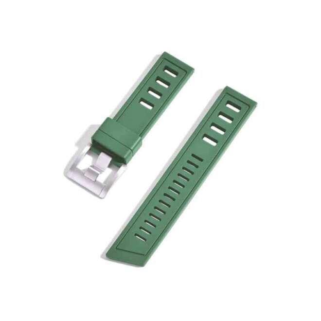 Bracelet de montre en caoutchouc vert KronoKeeper Diver