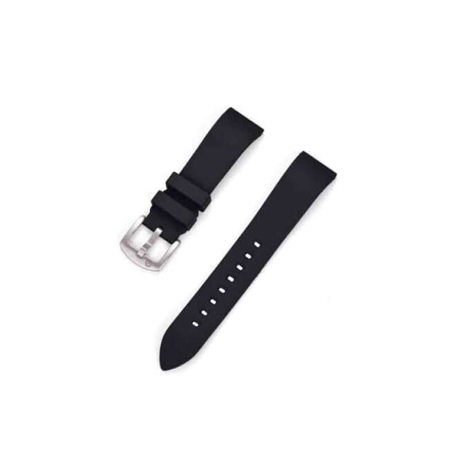 Bracelet montre en caoutchouc noir KronoKeeper
