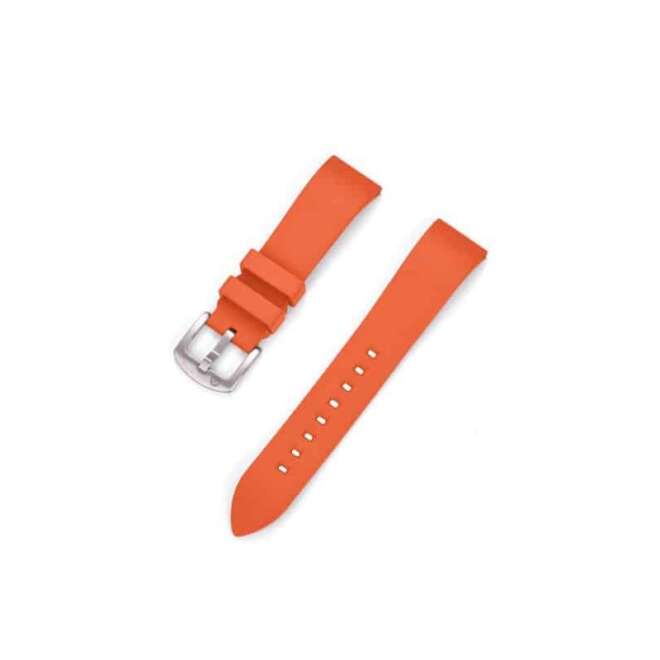 Bracelet en montre en caoutchouc orange KronoKeeper