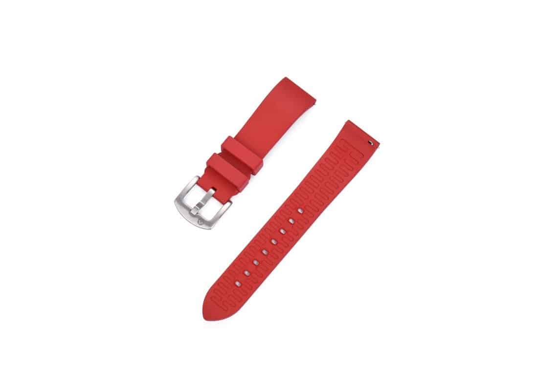 Bracelet montre en caoutchouc noir KronoKeeper – Image 2