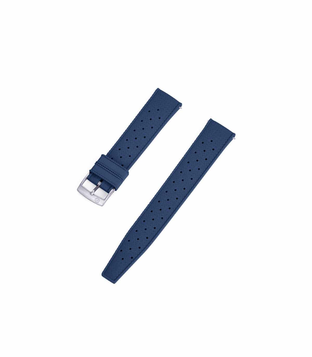 KronoKeeper Navy Blue Tropic Rubber Watch Strap