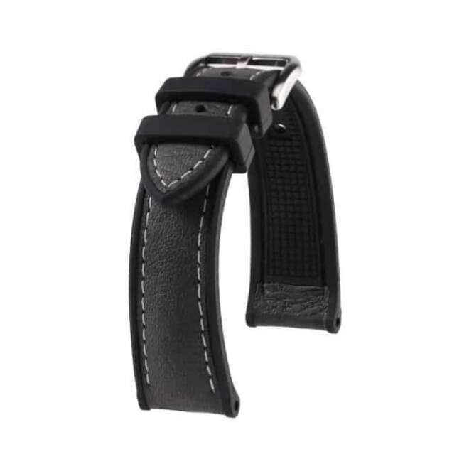 Bracelet de montres gris en caoutchouc et cuir KronoKeeper Godefroy