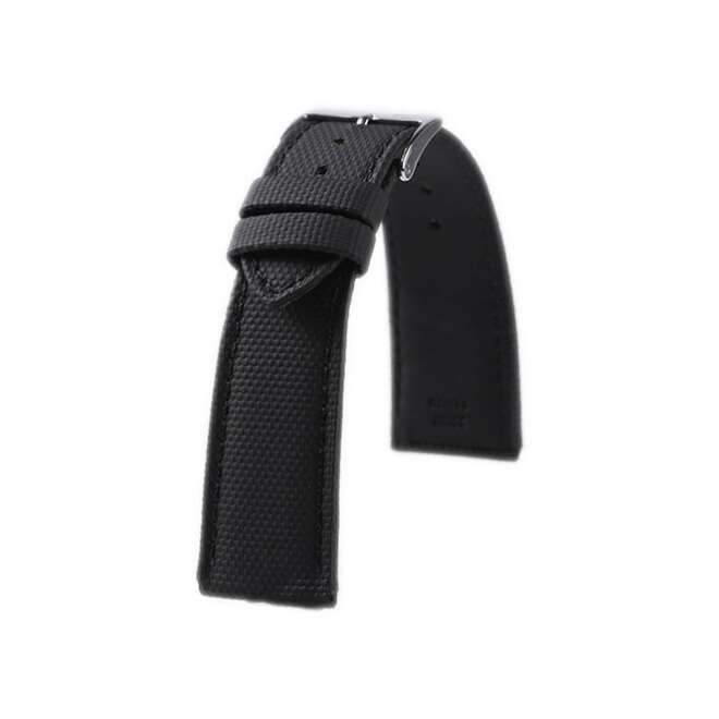 Bracelet montre en caoutchouc noir Kronokeeper Rubens