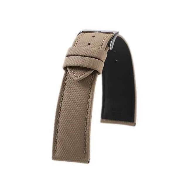 Bracelet de montres en caoutchouc effet toile Kronokeeper Rubens Khaki