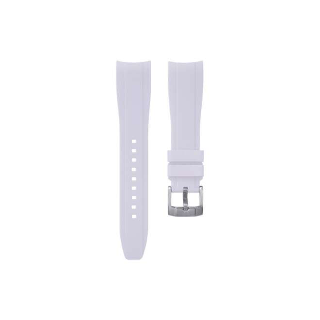 KronoKeeper integrated white rubber watch strap