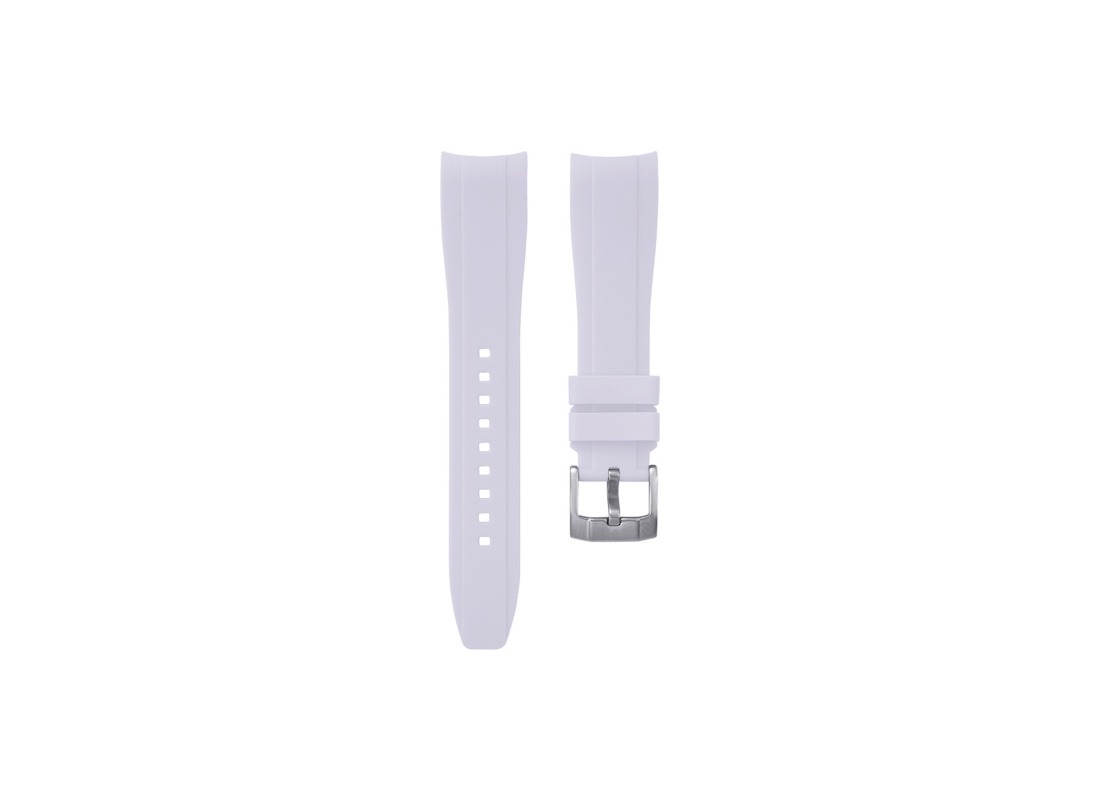 KronoKeeper integrated white rubber watch strap