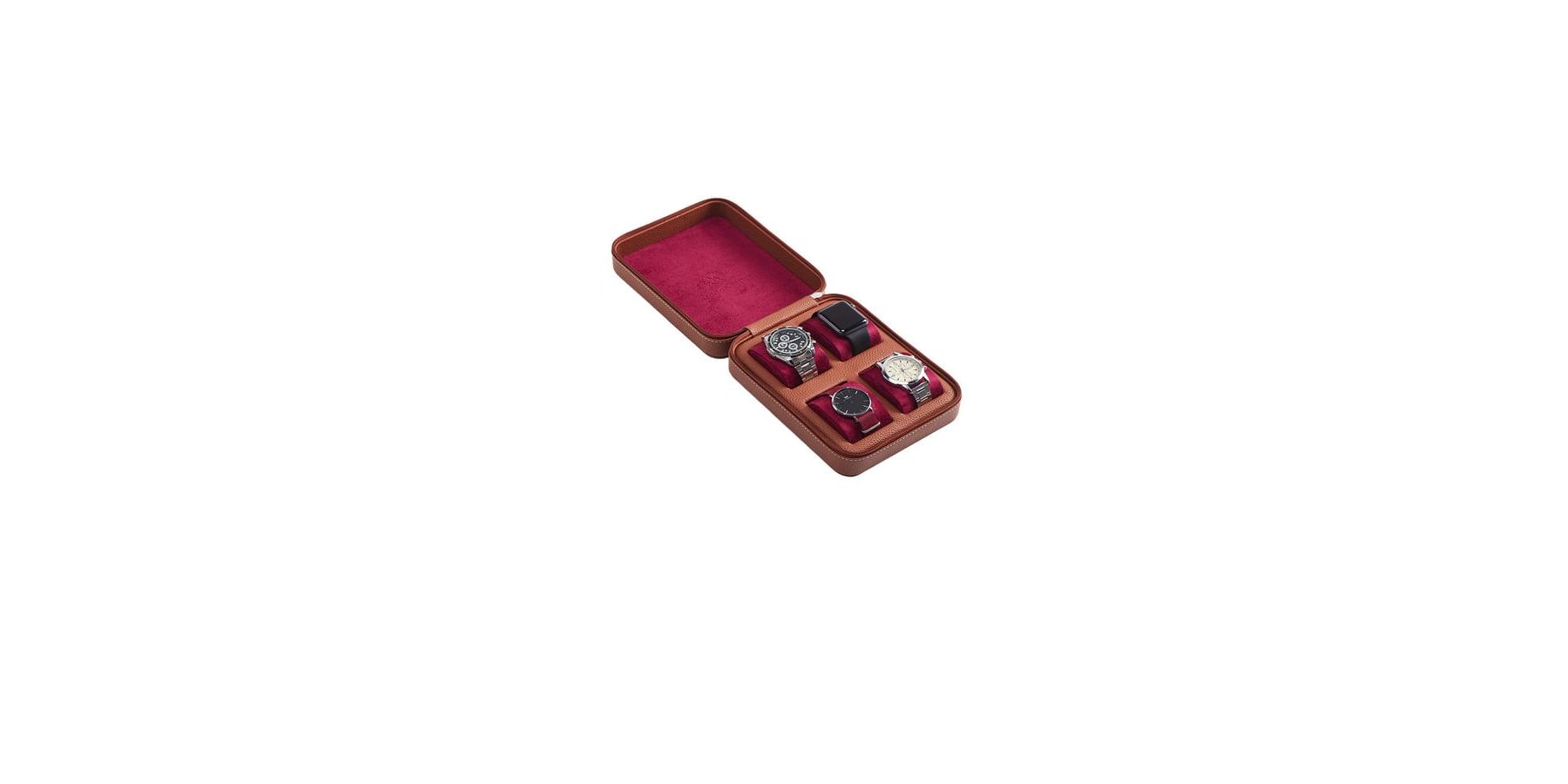 Kronokeeper Tiboulen 4-Watch Leather Travel Case - Image 7