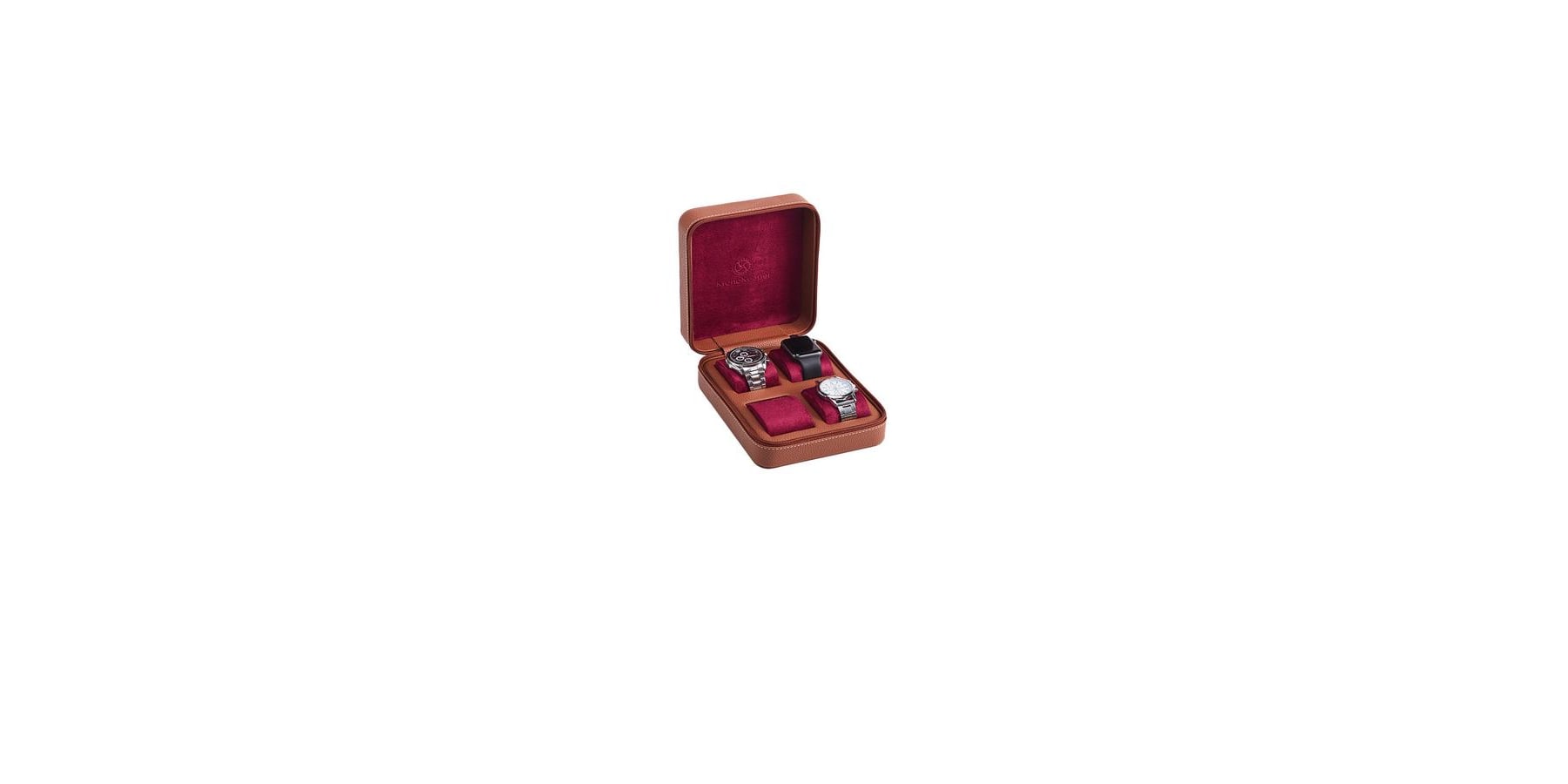 Kronokeeper Tiboulen 4-Watch Leather Travel Case - Image 4