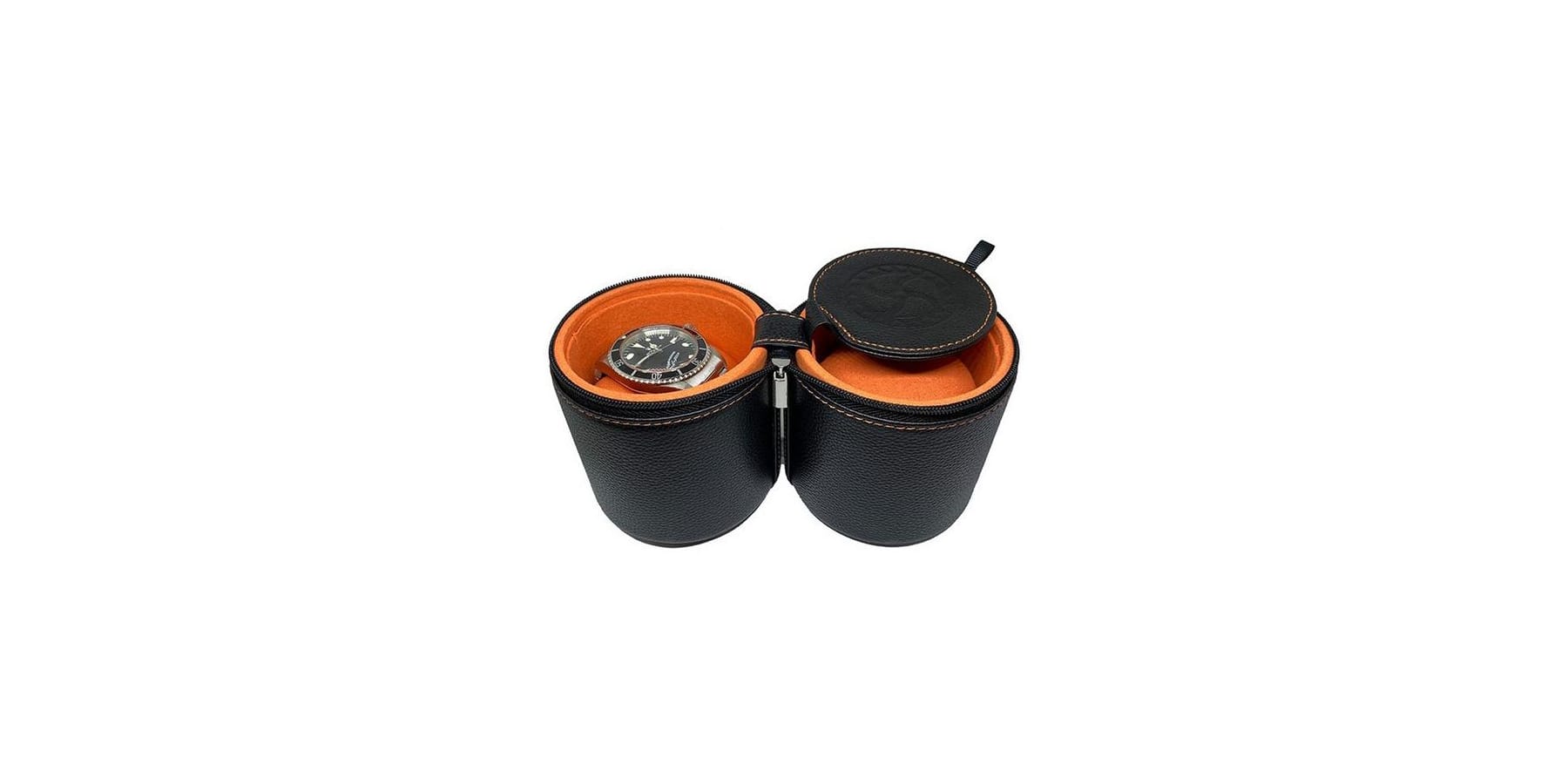 KronoKeeper leather 2-watch tube
