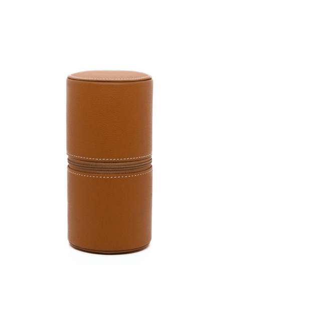 OH Selection Light Brown 2-Watch Travel Tube