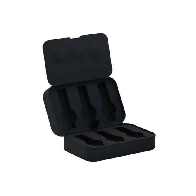 Scatola del Tempo Viaggio 6 Watch Case in Black Leather