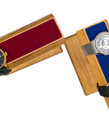 Support de montres présentoir en bois chêne