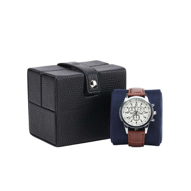 Oléron 1-Watch Black Leather Case Kronokeeper