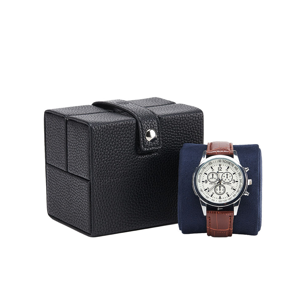 Oléron 1-Watch Black Leather Case Kronokeeper