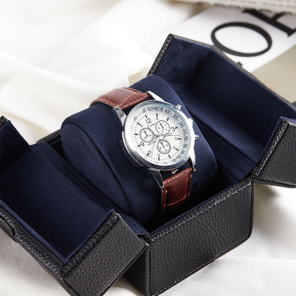 Oléron 1-Watch Black Leather Case Kronokeeper – View 9