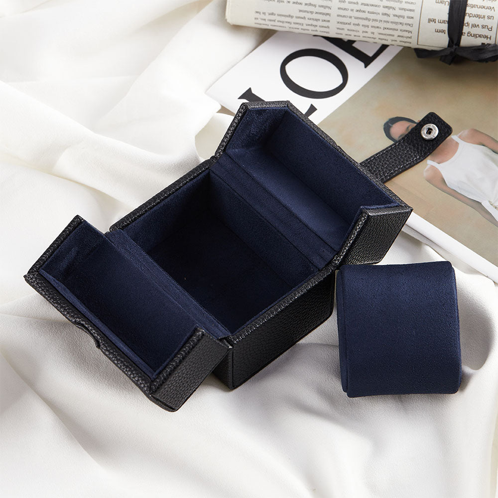 Oléron 1-Watch Black Leather Case Kronokeeper – View 10